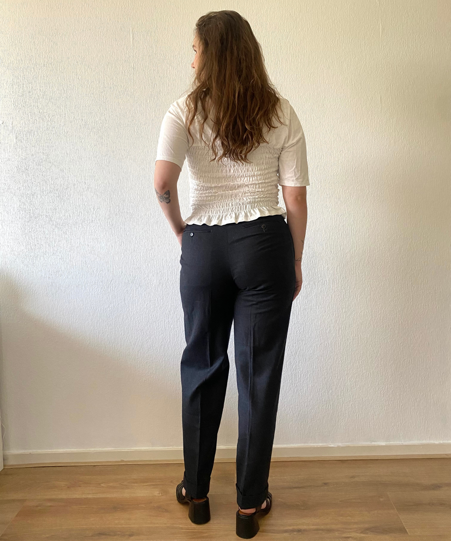 Vintage grijze pantalon