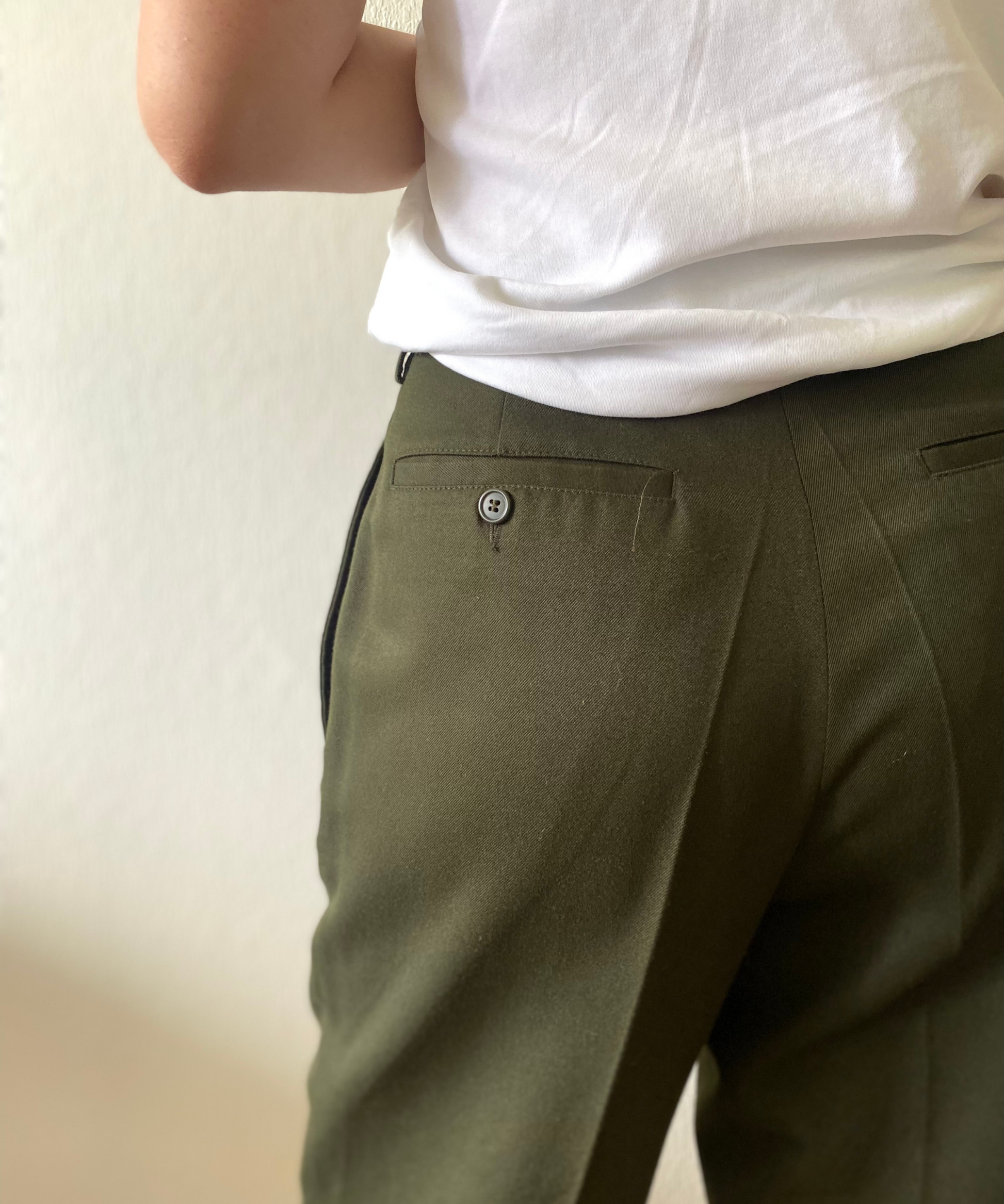 Vintage pantalon groen