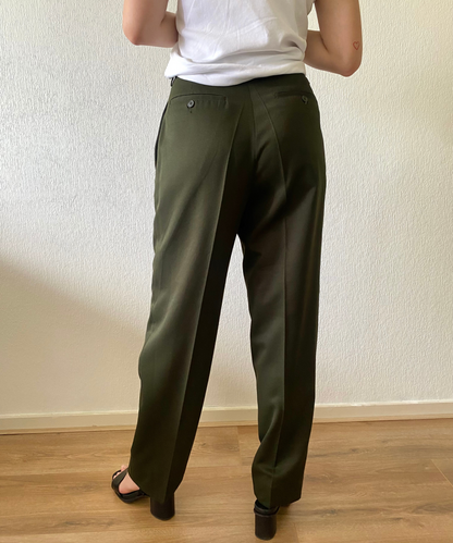 Vintage groene pantalon