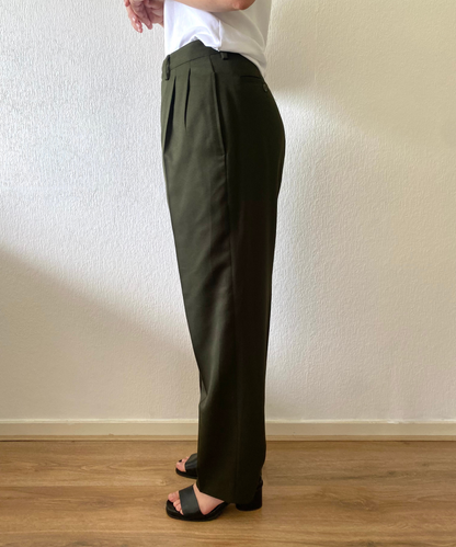 Vintage pantalon groen