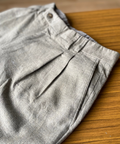 Vintage lichtgrijze pantalon